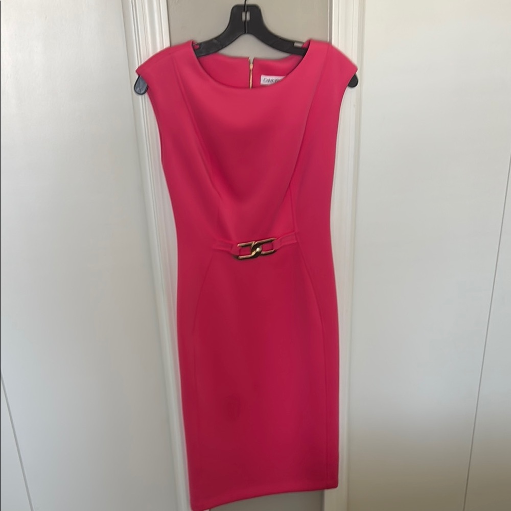 Calvin Klein Pink Midi Dress